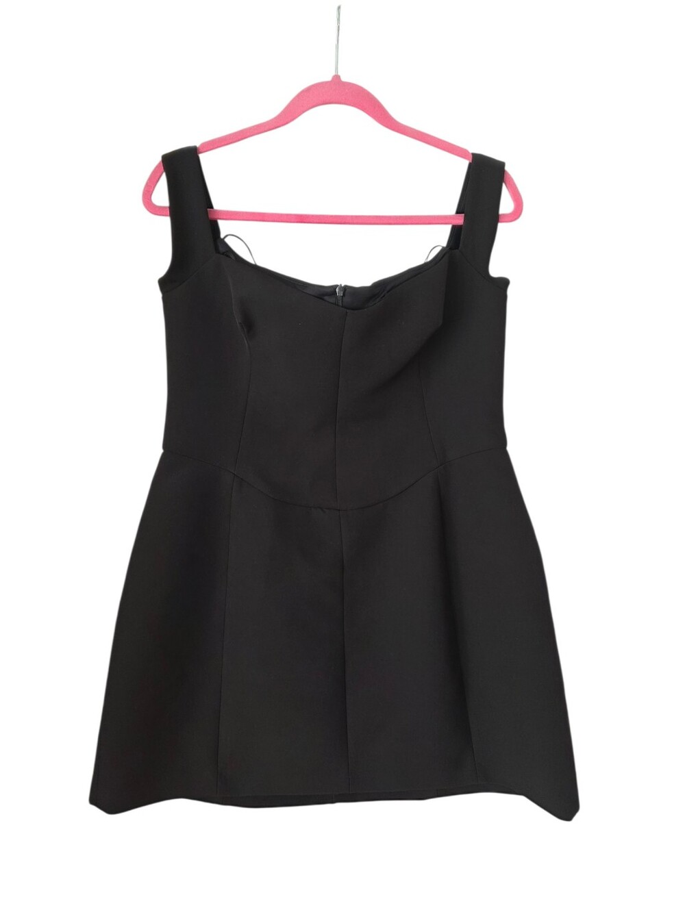 Zara XL black short voluminous dress nwot